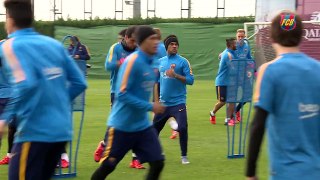 FC Barcelona training session: Preparing the match against Bate Borisov