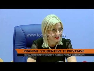 Pranimi i studentëve të privatëve - Top Channel Albania - News - Lajme