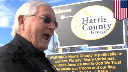 Sheriff sparks debate after erecting un-PC 'welcome' sign in his town