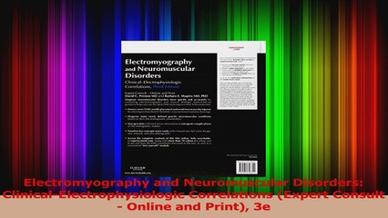 Electromyography and Neuromuscular Disorders ClinicalElectrophysiologic Correlations PDF