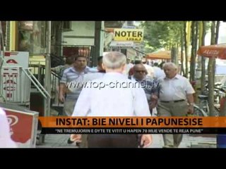 INSTAT: Bie niveli i papunësisë - Top Channel Albania - News - Lajme