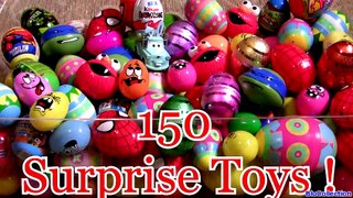 150 Giant Surprise Eggs Kinder CARS StarWars Marvel Avengers LEGO Disney Pixar Nickelodeon Peppa