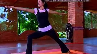 Veerabhadrasana-simple yoga pose to reduce weight
