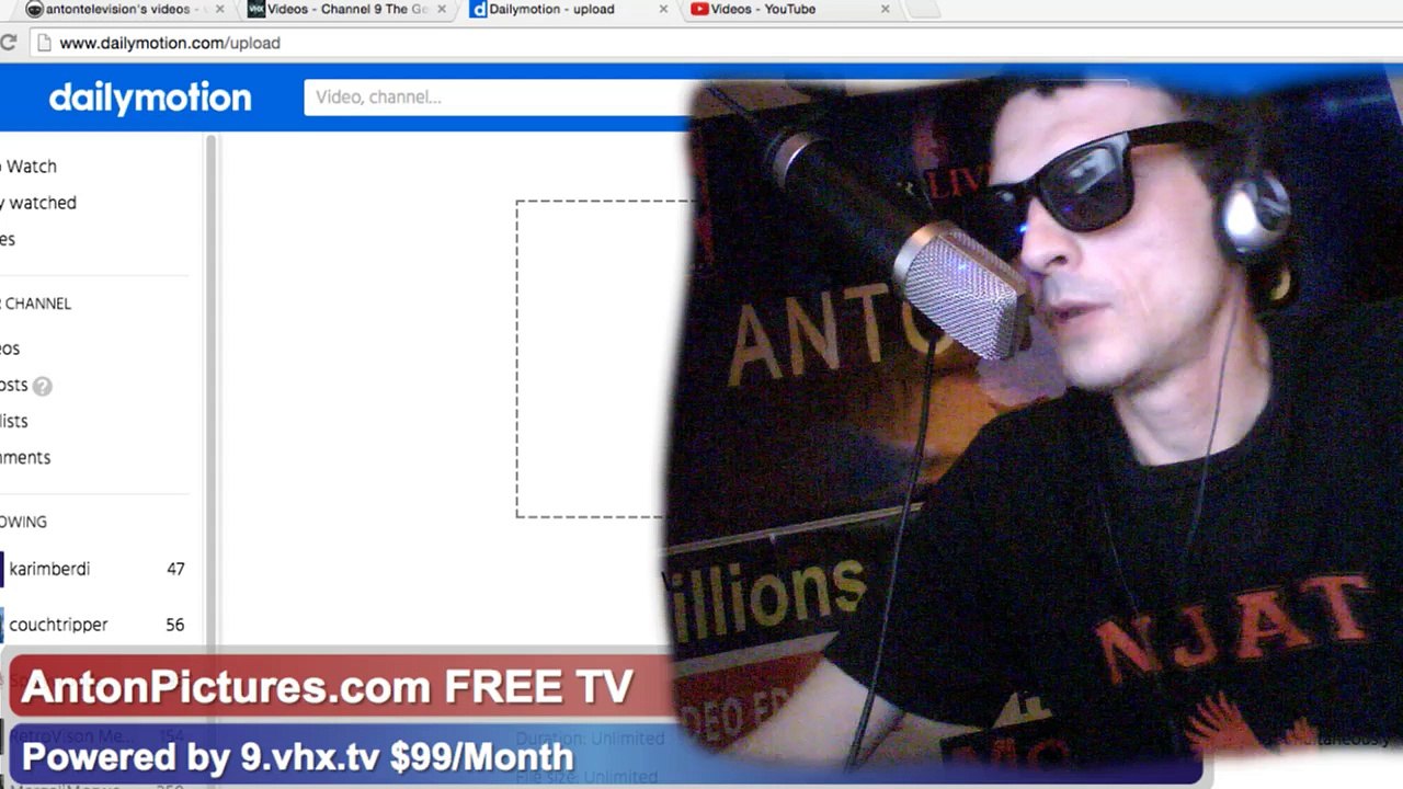 I've gotta tell you something about DailyMotion $99:month  The George Anton Show