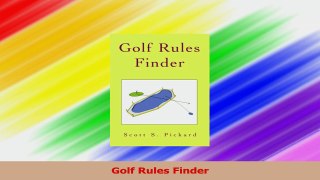 Golf Rules Finder Read Online