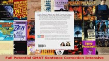 Read  Full Potential GMAT Sentence Correction Intensive PDF Online