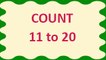 Learn counting 11 to 20 for children. Teach your kids to count numbers from 11 to 20