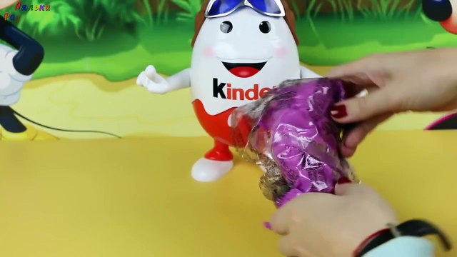 Цветной кинетический песок играем (миньон, маша и