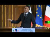 Parigi - Intervento del presidente Renzi all'Università Paris-Sorbonne (26.11.15)