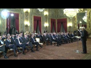 Roma - Mattarella incontra Osservatorio Permanente Giovani Editori (26.11.15)
