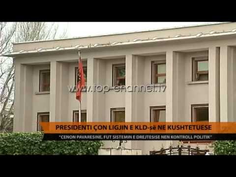 Presidenti çon ligjin e KLD-së në Kushtetuese - Top Channel Albania - News - Lajme