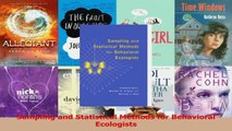 Read  Sampling and Statistical Methods for Behavioral Ecologists Ebook Free