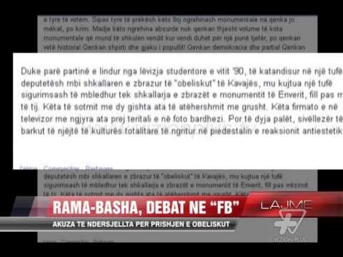 Rama-Basha, debat për prishjen e Obeliskut - News, Lajme - Vizion Plus
