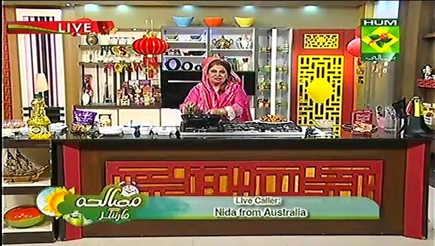 Masala Mornings Recipe White Hot and Sour Soup by Shireen Anwar Masala TV 24th Nov 2015