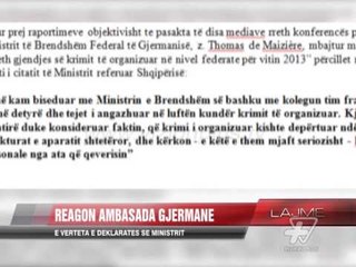 Descargar video: Reagon Ambasada Gjermane, e vërteta e deklaratës se ministrit - News, Lajme - Vizion Plus