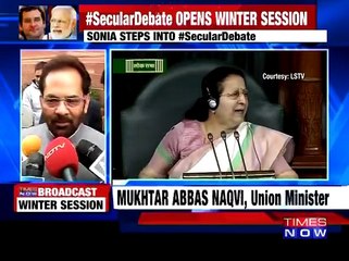 Parliament Winter session : Mukhtar Abbas Naqvi
