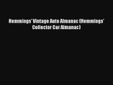 Hemmings' Vintage Auto Almanac (Hemmings' Collector Car Almanac) PDF Download