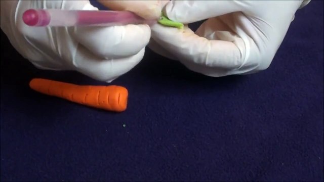 Clay Modelling tutorial for kids - How to make carrot and Tomato, vegetables with clay- Part 1