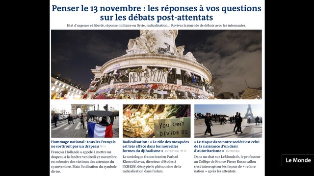 Après les attentats, la nécessité du zoom arrière (La Mécanique Médiatique)