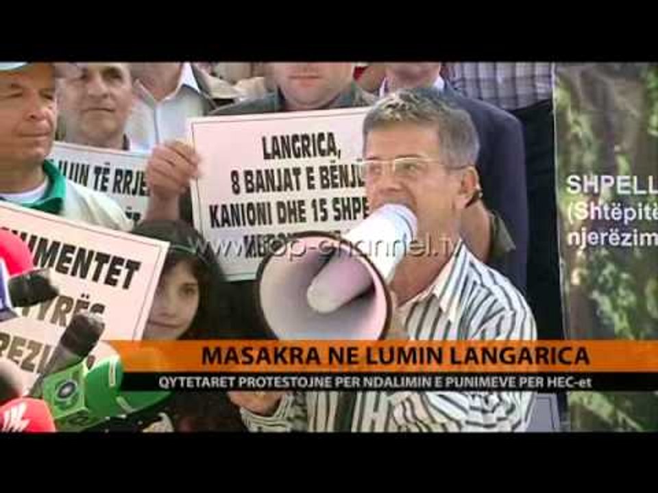 Protestë për lumin Langarica - Top Channel Albania - News - Lajme