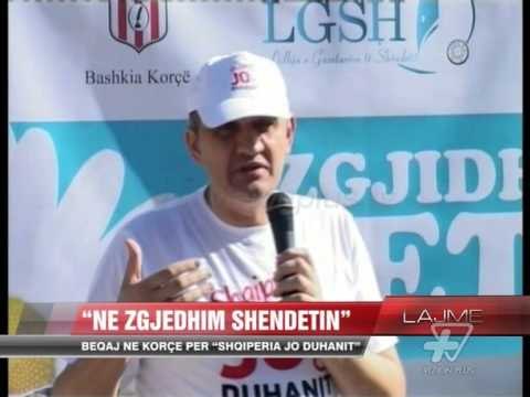 Beqaj në Korçë për “Shqipëria jo duhanit” - News, Lajme - Vizion Plus