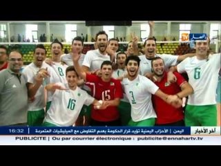 المنتخب الوطني لكرة الطائرة يتوج بالمدالية الذهبية بالكونغو برازافيل