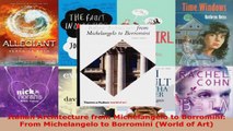 Read  Italian Architecture from Michelangelo to Borromini From Michelangelo to Borromini World Ebook Free