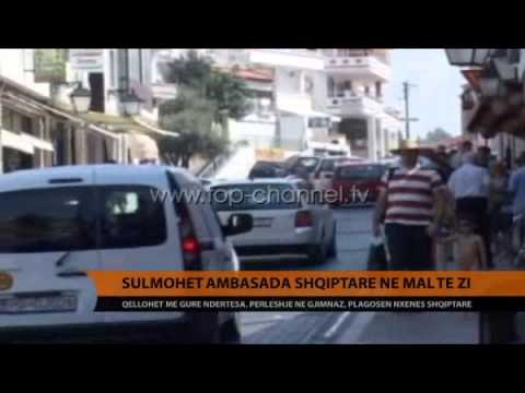 Sulmohet ambasada shqiptare në Mal të Zi - Top Channel Albania - News - Lajme