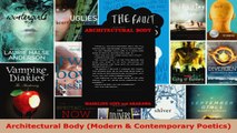 Read  Architectural Body Modern  Contemporary Poetics Ebook Free