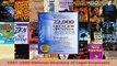 Read  19971998 National Directory of Legal Employers Ebook Free