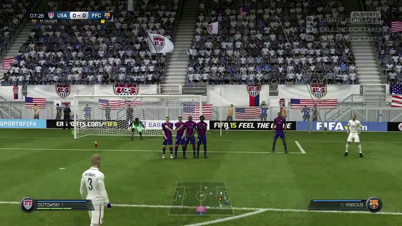 Nice free kick