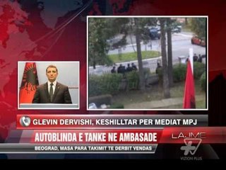 Beograd, Ambasada e Shqiperise rrethohet nga policia - News, Lajme - Vizion Plus