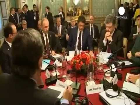 PUTIN DHE POROSHENKO ARRIJNE NJE MARREVESHJE PER ÇMIMIN E GAZIT RUS QE DERGOHET NE UKRAINE LAJM