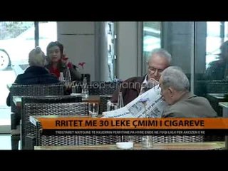 Rritet me 30 lekë çmimi i cigareve - Top Channel Albania - News - Lajme