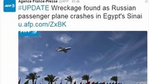 Russian airliner with 224 aboard crashes in Egypts Sinai