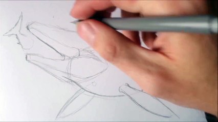 How To Draw Mosasaurus from Jurassic World Tutorial Tuesday