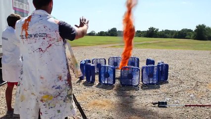 Огненный торнадо вентиляторами