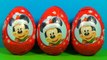 Disney MICKEY MOUSE surprise eggs Unboxing 3 Christmas eggs surpirse Disney Mickey Mouse M