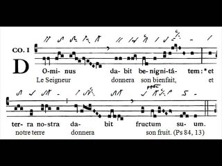 Communio 'Dominus dabit', Dominica prima Adventus