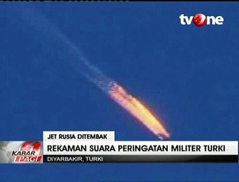 Rekaman Militer Turki Beri Peringatan ke Jet Tempur Rusia