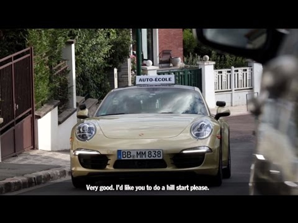 Taking the driving test in a sports car Belgium