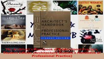 Read  The Architects Handbook of Professional Practice Student Edition Architecture Students Ebook Free