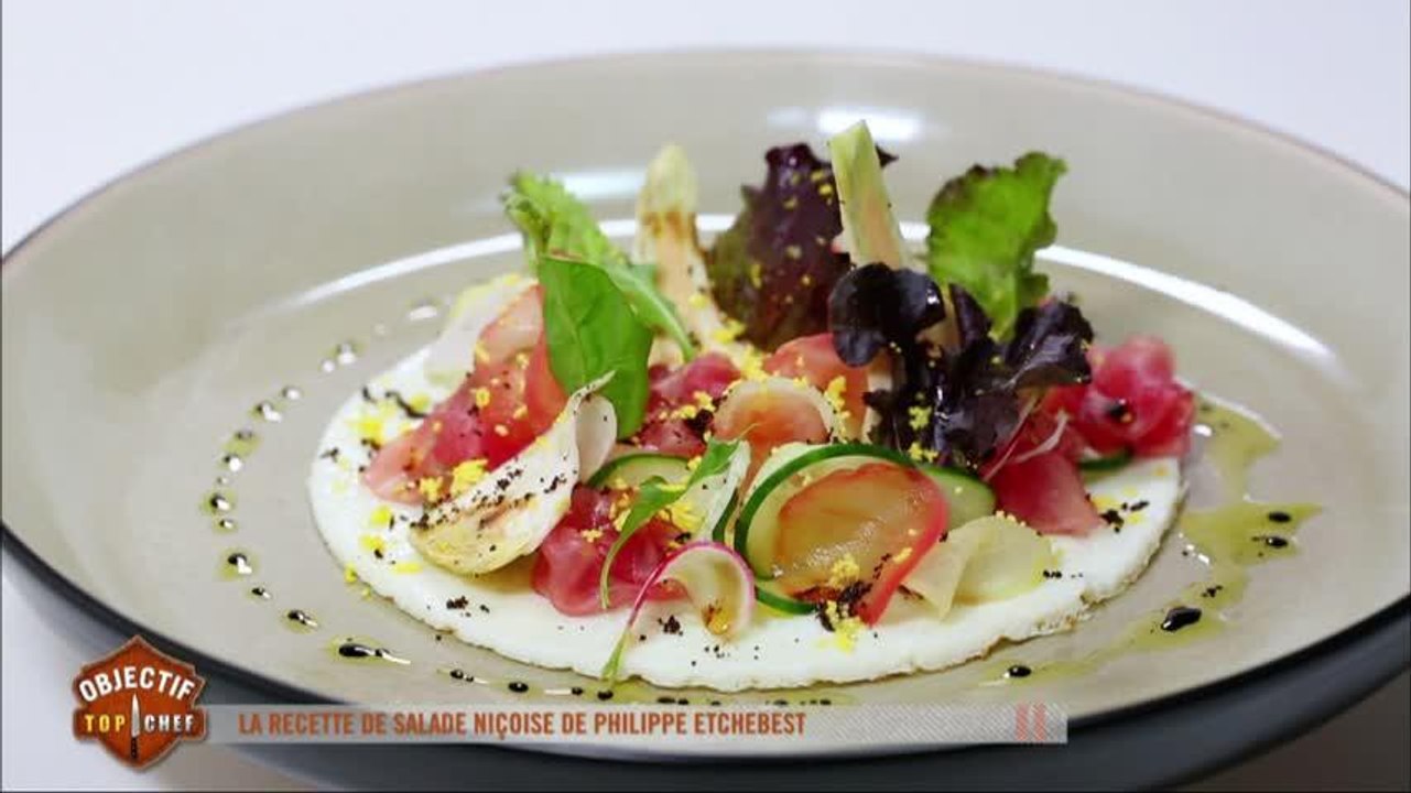 La recette de la salade niçoise de Philippe Etchebest - Vidéo Dailymotion