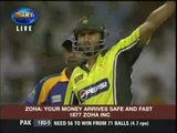 Shahid Afridi 4 Sixes and 2 fours In An Over