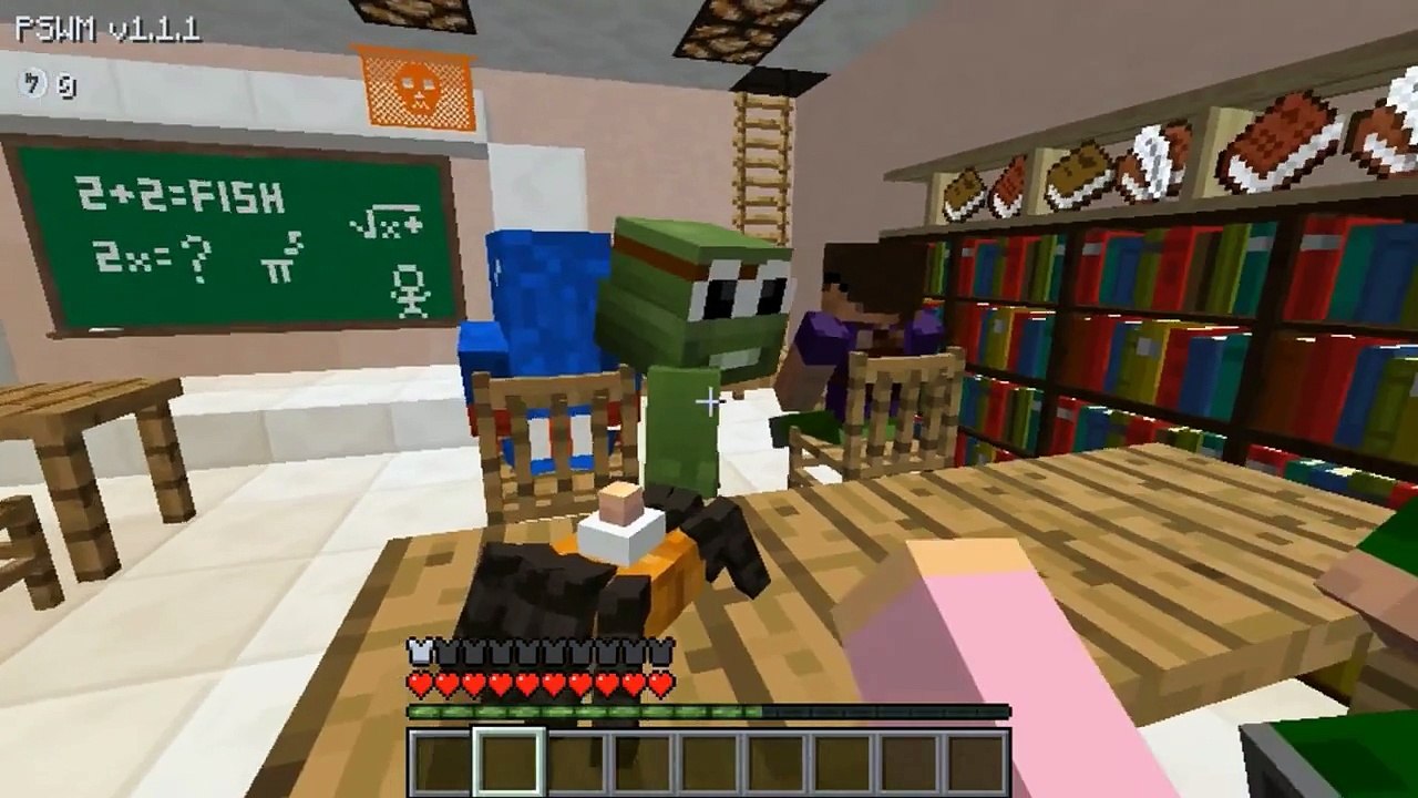 Minecraft School - WORKING IN THE SCHOOL CAFETERIA!