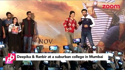 'Tamasha' stars enjoy with college students-Bollywood News