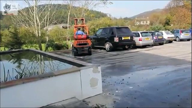INSANELY FUNNY forklift fail complition