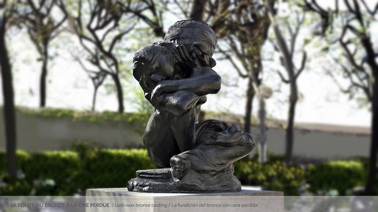 La fonte du bronze à la cire perdue - La Cariatide à l'urne