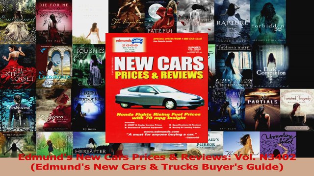 Read Edmunds New Cars Prices Reviews Vol N3402 Edmunds New Cars Trucks Buyers Guide Ebook Free