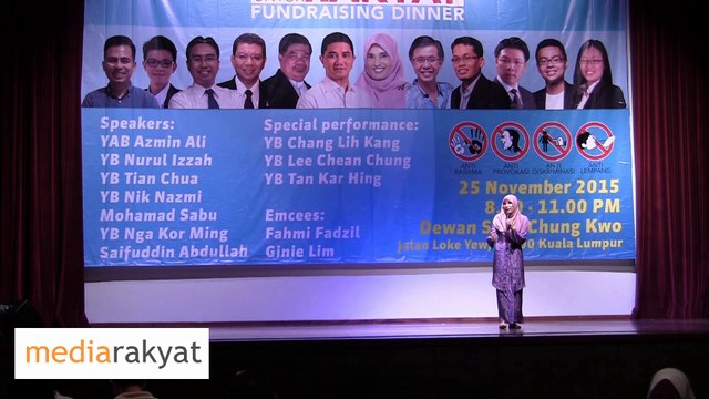 Nurul Izzah: Bukan Saya Perompak Wang Negara, Bukan Saya Pengkhianat Malaysia